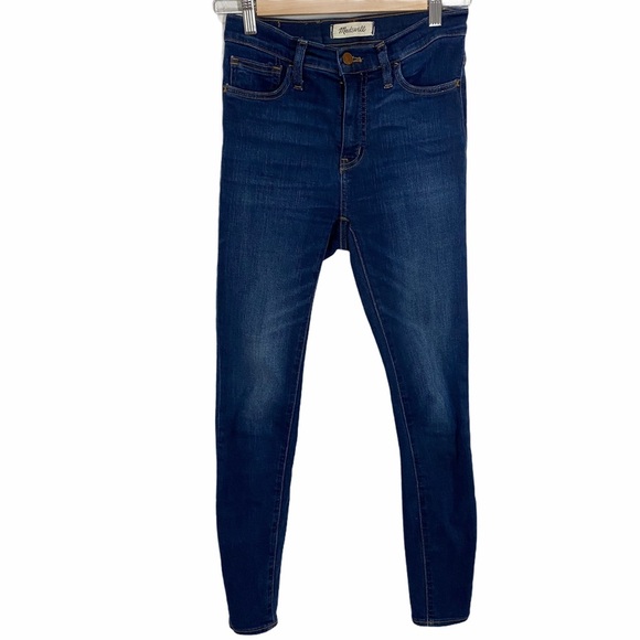 Madewell 9” Mid Rise Skinny Jeans Size 25 x 27 - Picture 2 of 13